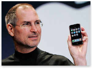 Steve Jobs with iPhone